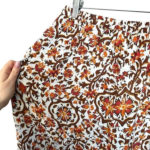 NWT Cynthia Rowley High Waist Floral Paisley Print Wide Leg Pants - Picture 4 of 10